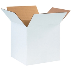 Box, 12 x 12 x 10 White 200# / 32 ECT 25 bdl./ 500 bale