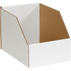 Bin Box, 10 x 12 x 8" Jumbo Open Top Bin Box, 25/Bundle
