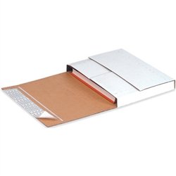 Bookfold, 12 1/8 x 9 1/8 x 2" Self-Seal Corrugated Bookfold, 25/Bundle