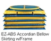 EZ-ABS ACCORDION BELLOW SKIRTING W/FRAME