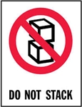 LABELS, 3" X 4", DO NOT STACK, 500/ROLL