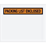 4 1/2" x 5 1/2" Orange "Packing List Enclosed" Envelopes 1000/Case