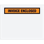 4 1/2" x 5 1/2" Orange "Invoice Enclosed" Envelopes 1000/Case