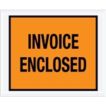 4 1/2" x 5 1/2" Orange "Invoice Enclosed" Envelopes 1000/Case