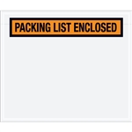 6 1/2" x 5" Orange "Packing List Enclosed" Envelopes 1000/Case
