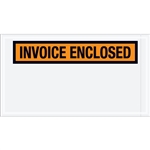 5 1/2" x 10" Orange "Invoice Enclosed" Envelopes 1000/Case