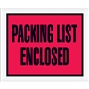4 1/2" x 5 1/2" Red "Packing List Enclosed" Envelopes 1000/Case