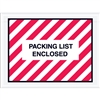 4 1/2" x 6" Red (Striped) "Packing List Enclosed" Envelopes 1000/Case