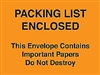4 1/2" x 6" Orange "Important Papers Enclosed" Envelopes 1000/Case