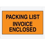 7" x 10" Orange "Packing List/Invoice Enclosed" Envelopes 1000/Case