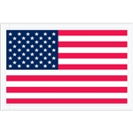 5 1/4" x 8" U.S.A. Flag Packing List Envelopes 1000/Case