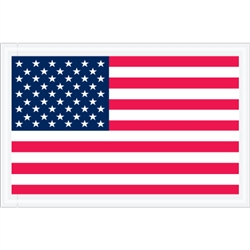 5 1/4" x 8" U.S.A. Flag Packing List Envelopes 1000/Case