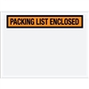 4 1/2" x 6" Orange "Packing List Enclosed" Envelopes 1000/Case