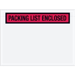 4 1/2" x 6" Red "Packing List Enclosed" Envelopes 1000/Case