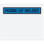 4 1/2" x 5 1/2" Blue "Packing List Enclosed" Envelopes 1000/Case