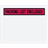 7" x 5 1/2" Red "Packing List Enclosed" Envelopes 1000/Case