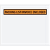 4 1/2" x 5 1/2" Orange "Packing List/Invoice Enclosed" Envelopes 1000/Case