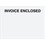 7" x 5" Clear Face "Invoice Enclosed" Envelopes 1000/Case