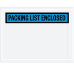4 1/2" x 6" Blue "Packing List Enclosed" Envelopes 1000/Case