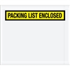 7" x 6" Yellow "Packing List Enclosed" Envelopes 1000/Case