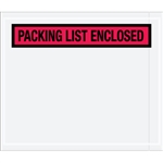 7" x 6" Red "Packing List Enclosed" Envelopes 1000/Case