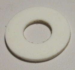 WASHER,  PLASTIC,  WHITE, 5/16" ID X 3/4" OD, 50 PER BOX