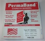 STAINLESS BANDING, TYPE 300, 3/4" X .015, BOXED, 100 FT/COIL