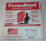 STAINLESS BANDING, TYPE 300, 3/4" X .025, BOXED, 100 FT/COIL