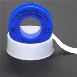 TAPE, TEFLON PIPE THREAD SEAL, 1/2" X 520", 3.5 MIL, WHITE, 500 ROLLS/CASE