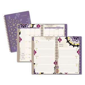 AT-A-GLANCE Vienna Weekly/Monthly Appointment Book, 4 7/8 x 8, Purple, 2017