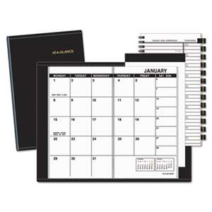 AT-A-GLANCE Pocket-Size Monthly Planner, 3 1/2 x 6 1/8, White, 2017-2018