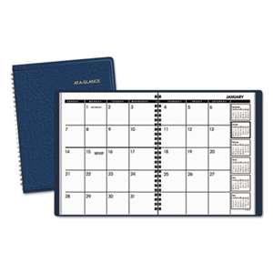 AT-A-GLANCE Monthly Planner, 6 7/8 x 8 3/4, Navy, 2017