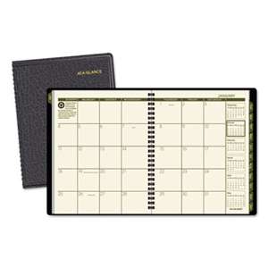 AT-A-GLANCE Recycled Monthly Planner, 6 7/8 x 8 3/4, Black, 2017