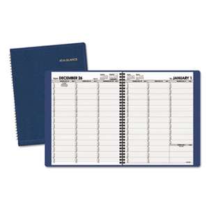 AT-A-GLANCE Weekly Appointment Book, 8 1/4 x 10 7/8, Navy, 2017-2018