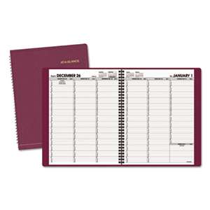 AT-A-GLANCE Weekly Appointment Book, 8 1/4 x 10 7/8, Winestone, 2017-2018