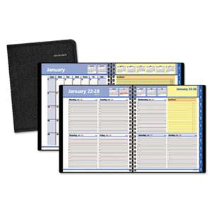 AT-A-GLANCE QuickNotes Weekly/Monthly Appointment Book, 8 x 9 7/8, Black, 2017