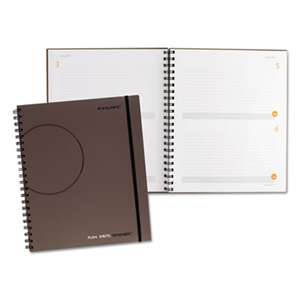 AT-A-GLANCE Plan. Write. Remember. Planning Notebook Two Days Per Page, 9 3/16 x 11, Gray