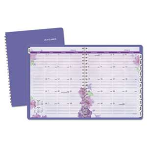 AT-A-GLANCE Beautiful Day Monthly Planner, 8 1/2 x 11, Purple, 2017-2018