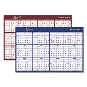 AT-A-GLANCE Reversible Horizontal Erasable Wall Planner, 36 x 24, 2017
