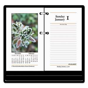 AT-A-GLANCE Photographic Desk Calendar Refill, 3 1/2 x 6, 2017
