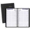 AT-A-GLANCE Daily Appointment Book with15-Minute Appointments, 8 x 4 7/8, Black, 2017