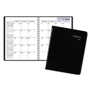 AT-A-GLANCE Monthly Planner, 6 7/8 x 8 3/4, Black, 2017