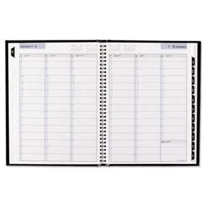 AT-A-GLANCE Hardcover Weekly Appointment Book, 8 x 11, Black, 2017