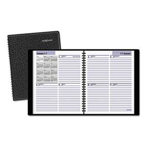 AT-A-GLANCE Open-Schedule Weekly Appointment Book, 6 7/8 x 8 3/4, Black, 2017