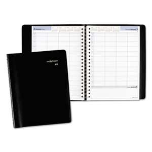 AT-A-GLANCE Four-Person Group Daily Appointment Book, 7 7/8 x 11, Black, 2017