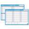 AT-A-GLANCE 90/120-Day Undated Horizontal Erasable Wall Planner, 36 x 24, White/Blue,