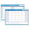 AT-A-GLANCE 30/60-Day Undated Horizontal Erasable Wall Planner, 48 x 32, White/Blue,