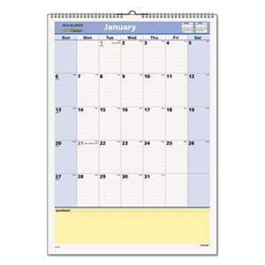 AT-A-GLANCE QuickNotes Wall Calendar, 12 x 17, 2017