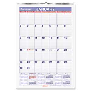 AT-A-GLANCE Erasable Wall Calendar, 15 1/2 x 22 3/4, White, 2017