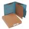 ACCO BRANDS, INC. Pressboard 25-Pt Classification Folders, Letter, 4-Section, Sky Blue, 10/Box